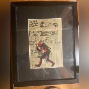 VINTAGE DEADPOOL NEWPAPER POSRER